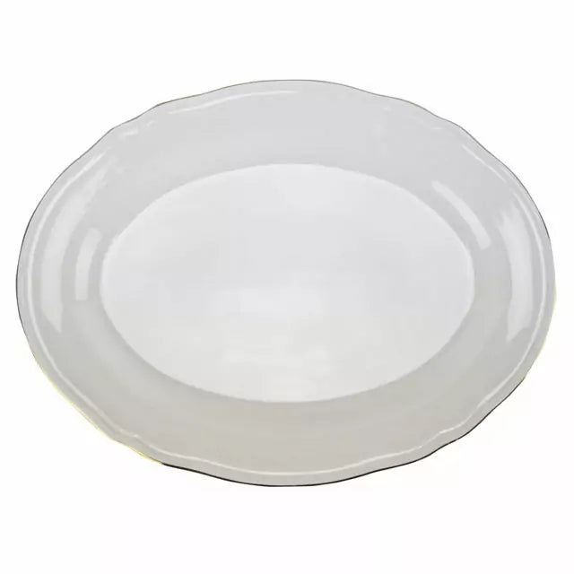 VENEZIA ORO VASSOIO OVALE CM35,5 NBC FORMA SMERLATA STILE CLASSICO